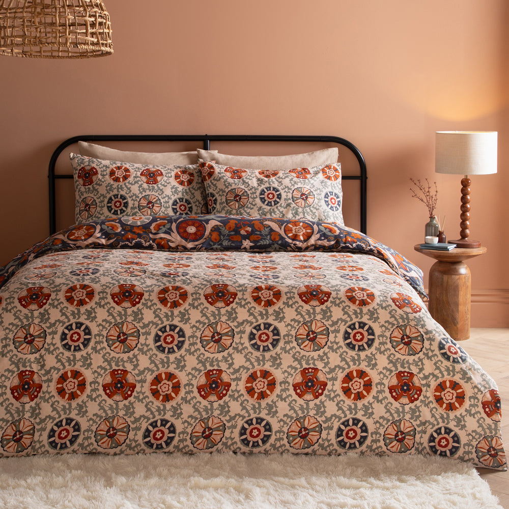 Kinfolk Printed Reversible Duvet Cover Set