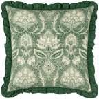 Kirkton Floral Pleat Fringe Cushion