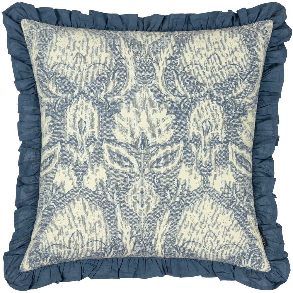 Kirkton Floral Pleat Fringe Cushion