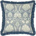 Kirkton Floral Pleat Fringe Cushion