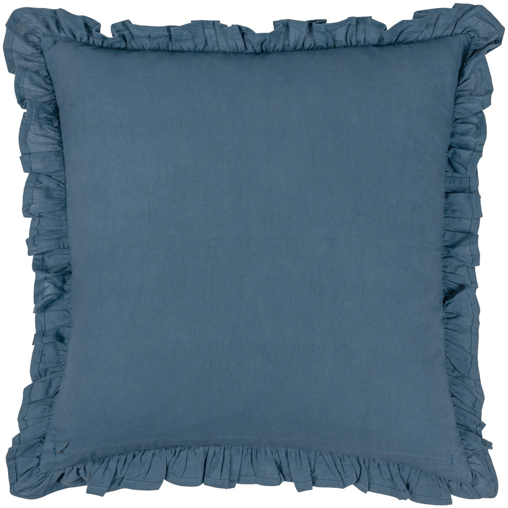Kirkton Floral Pleat Fringe Cushion