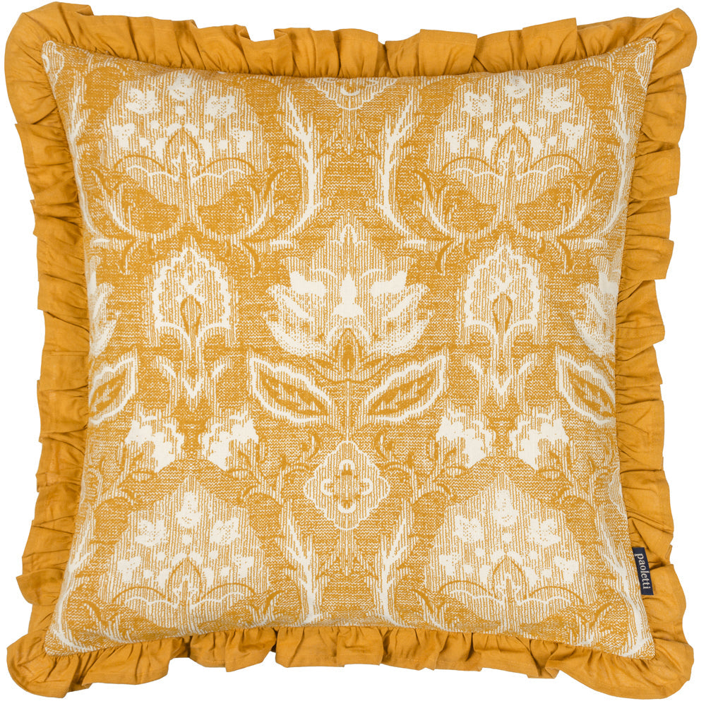 Kirkton Floral Pleat Fringe Cushion