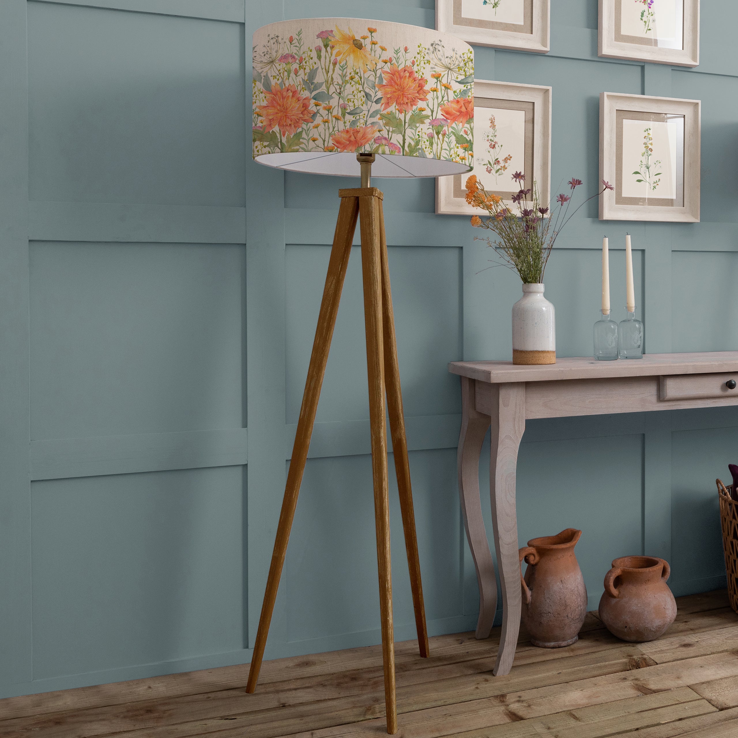 Delamere Eva & Aratus Complete Floor Lamp