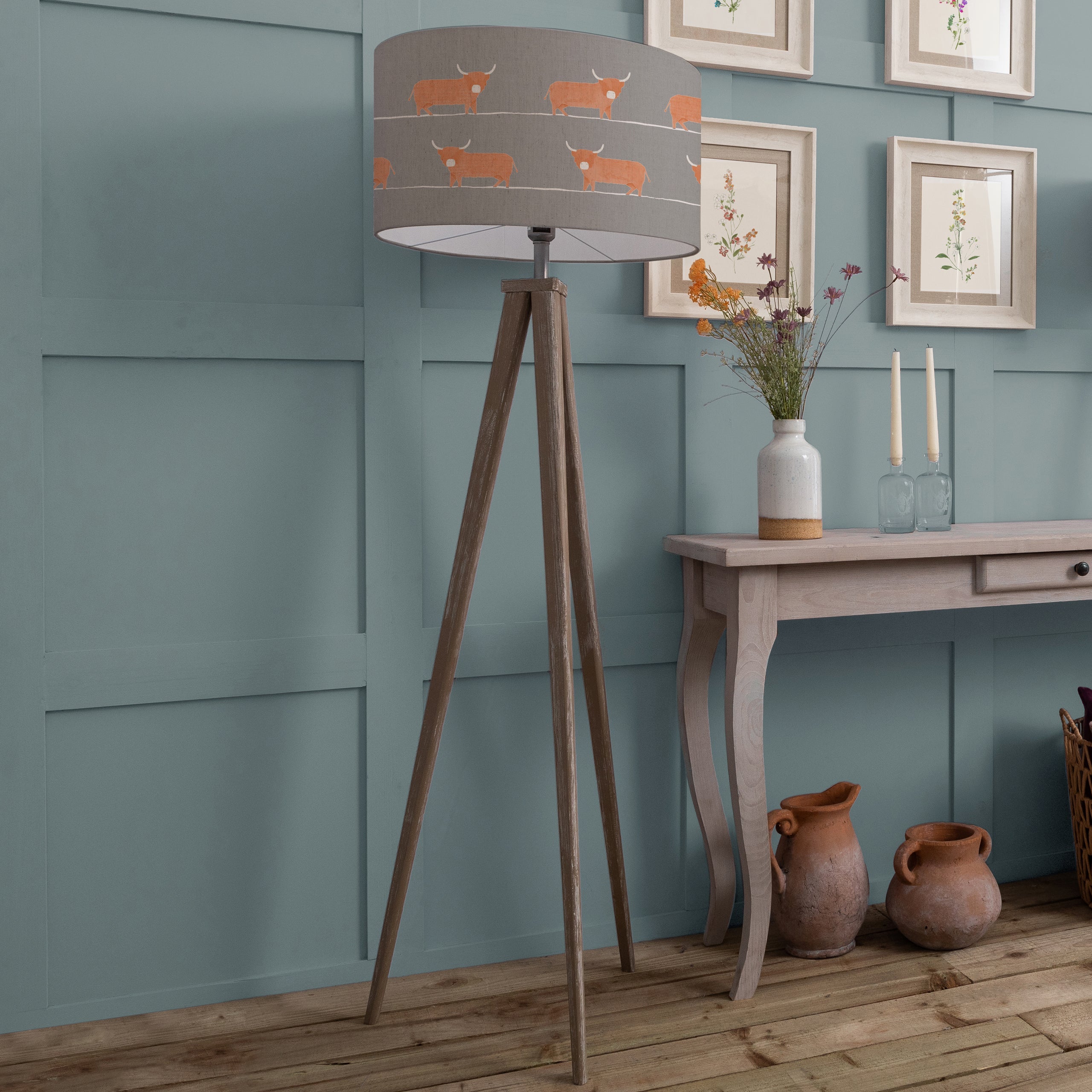 Dougal Eva & Aratus Complete Floor Lamp