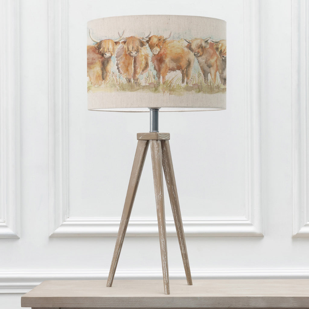 Highland Cattle Eva & Aratus Complete Table Lamp