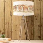 Highland Cattle Eva & Aratus Complete Table Lamp