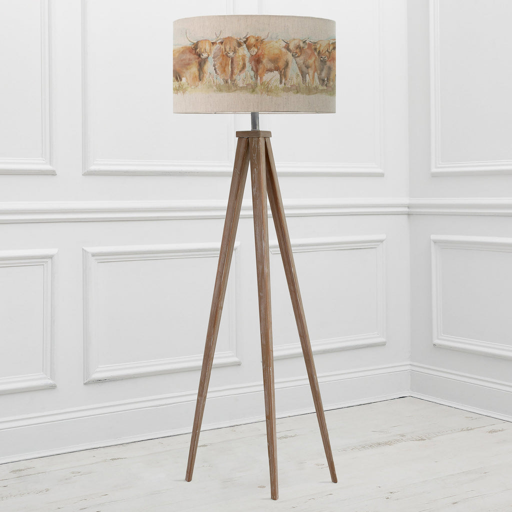 Highland Cattle Eva & Aratus Complete Floor Lamp