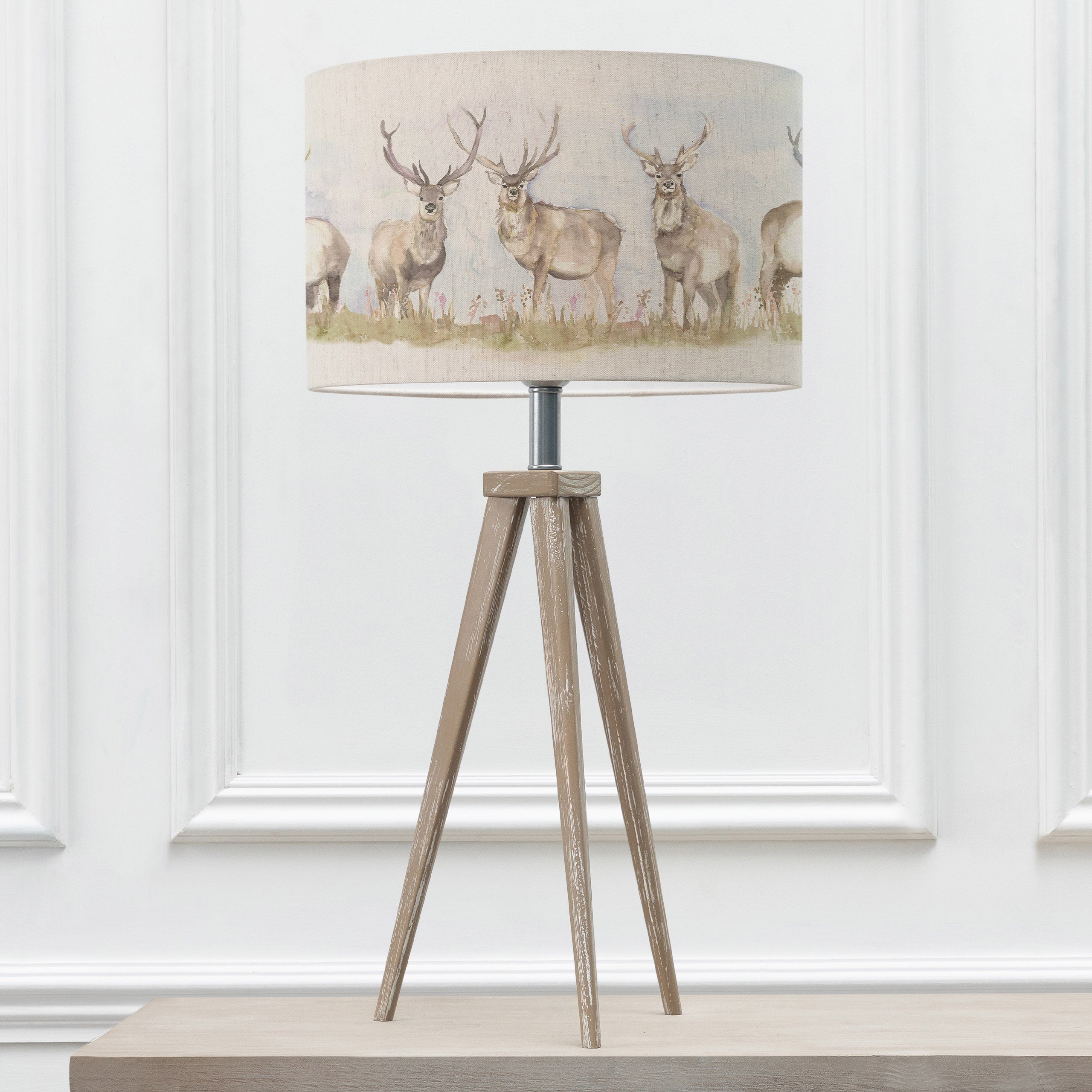 Moorland Stag Eva & Aratus Complete Table Lamp