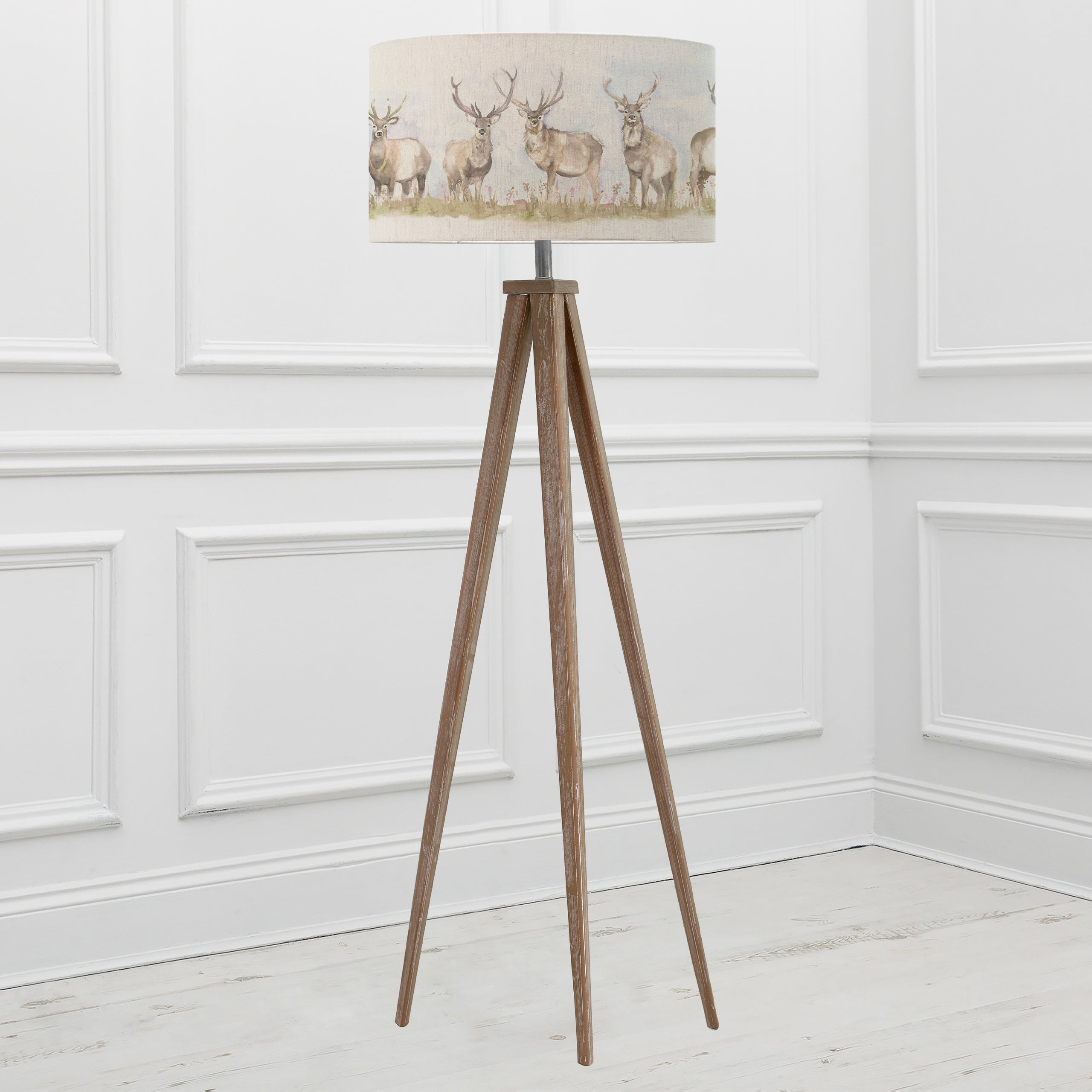 Moorland Stag Eva & Aratus Complete Floor Lamp