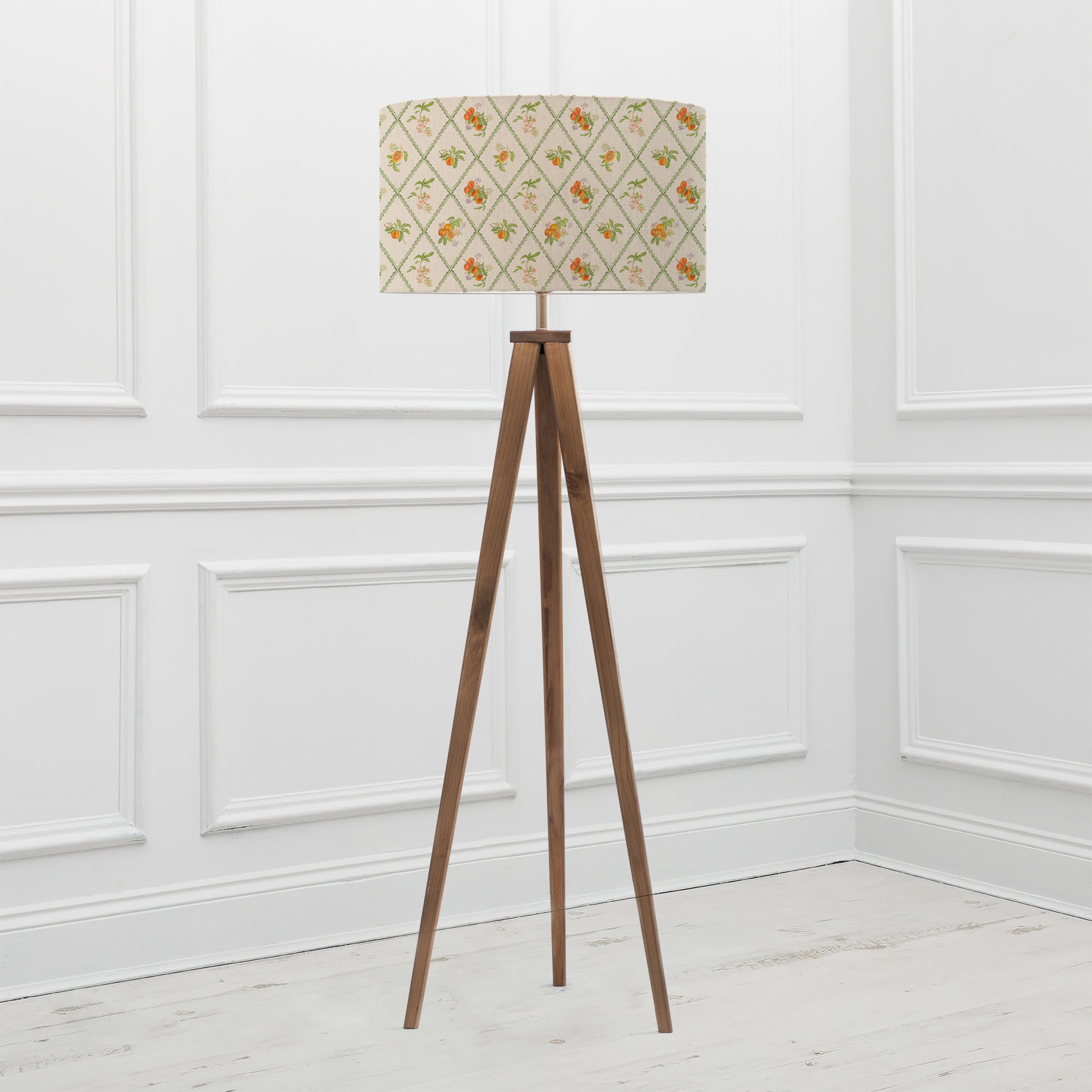 Peach Trellis Eva & Aratus Complete Floor Lamp
