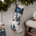 Arcticus Printed Velvet Xmas Stocking + Sack