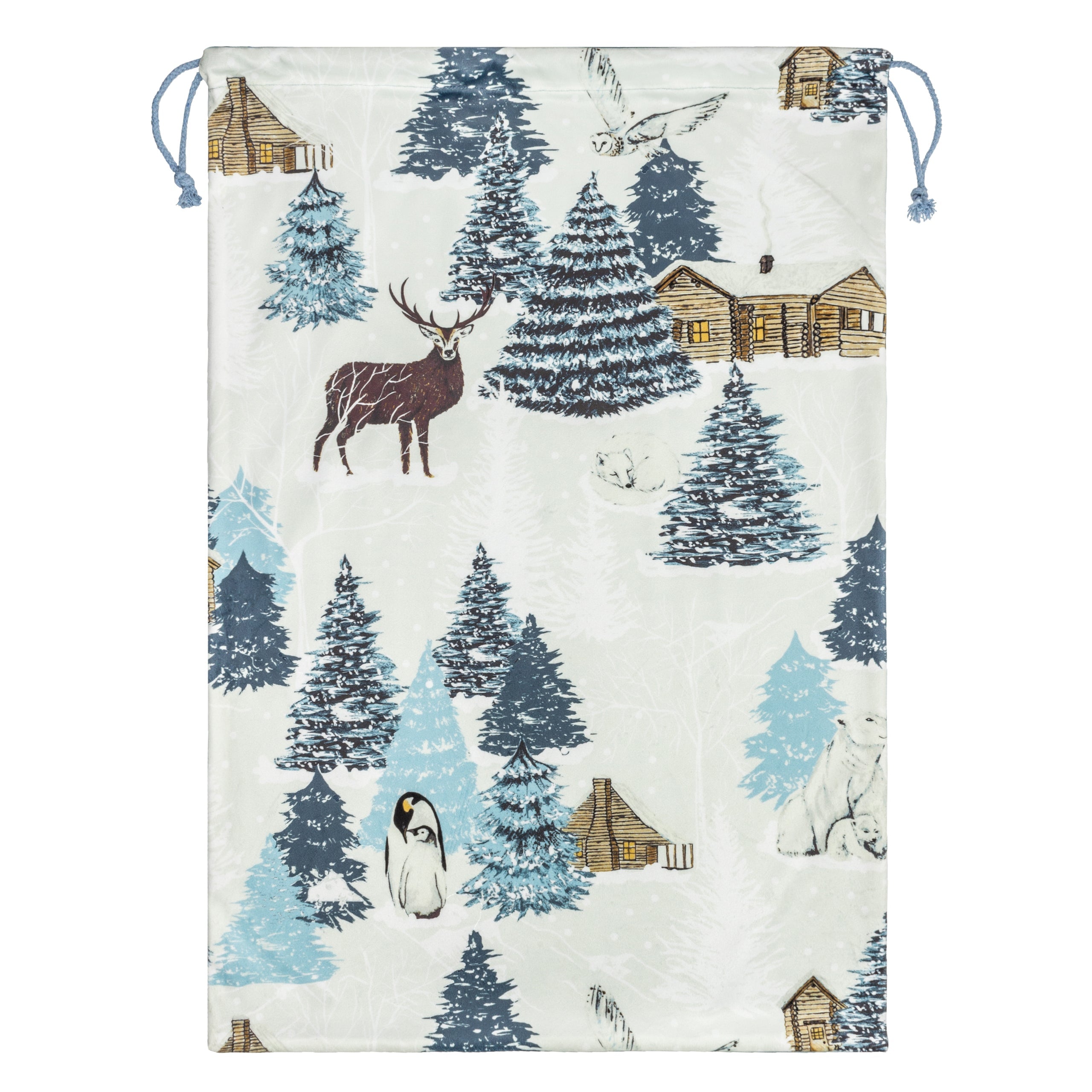 Arcticus Printed Velvet Xmas Stocking + Sack