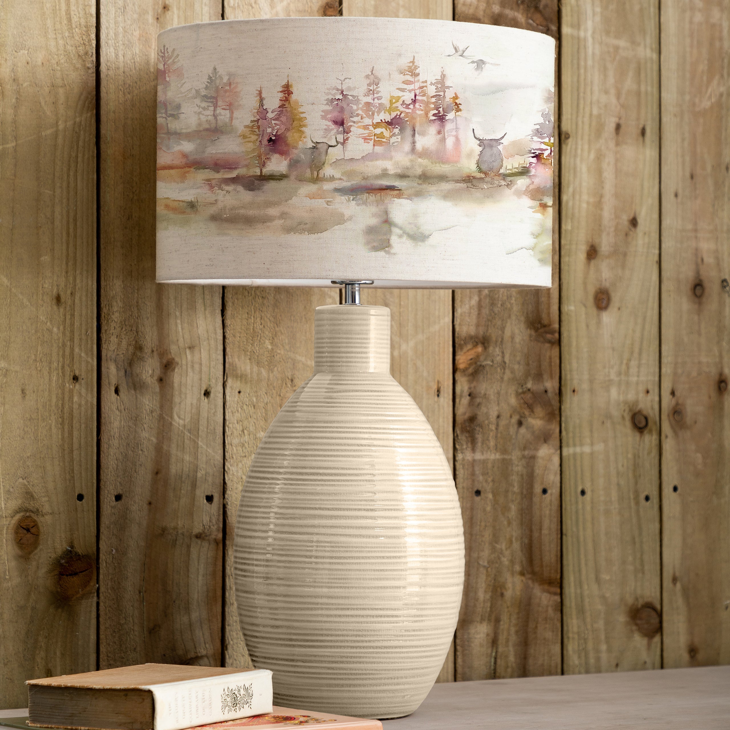 Caledonian Forest Eva & Epona Complete Table Lamp