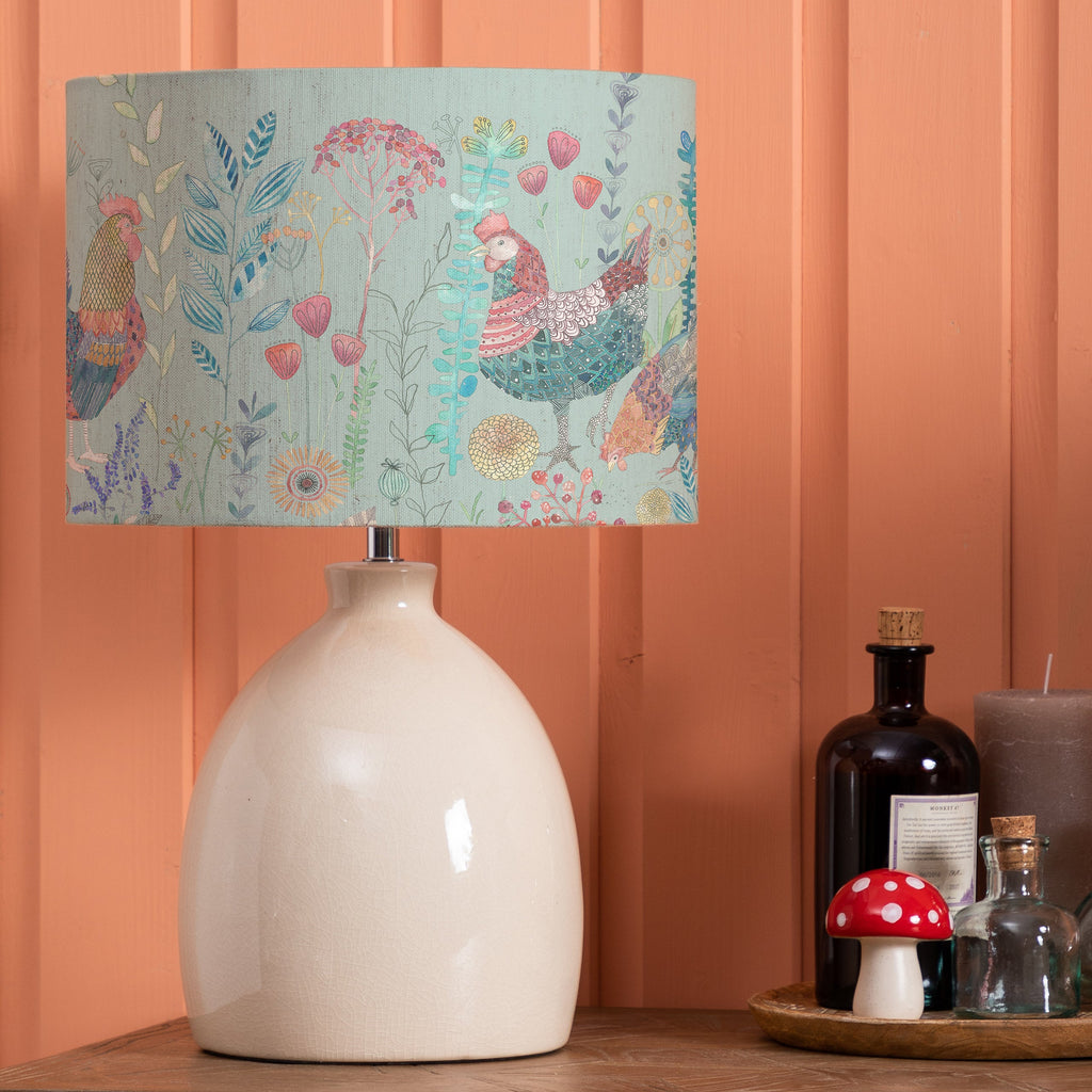 Bilbury Flock Eva & Leura Complete Table Lamp
