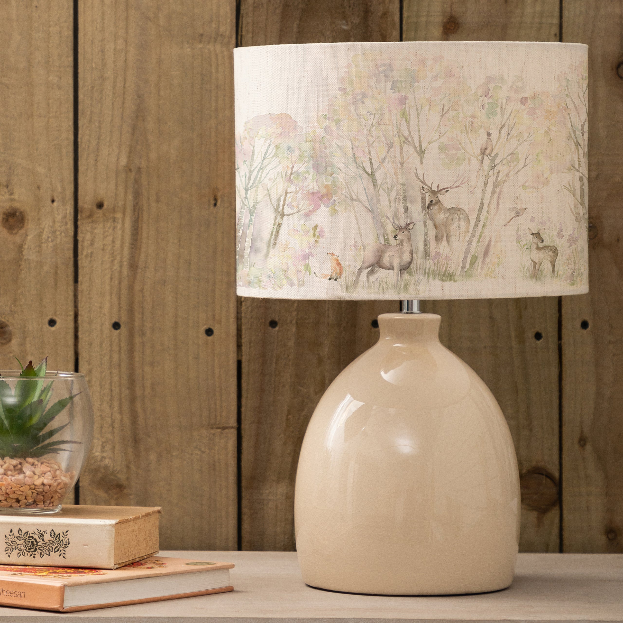 Enchanted Forest Eva & Leura Complete Table Lamp