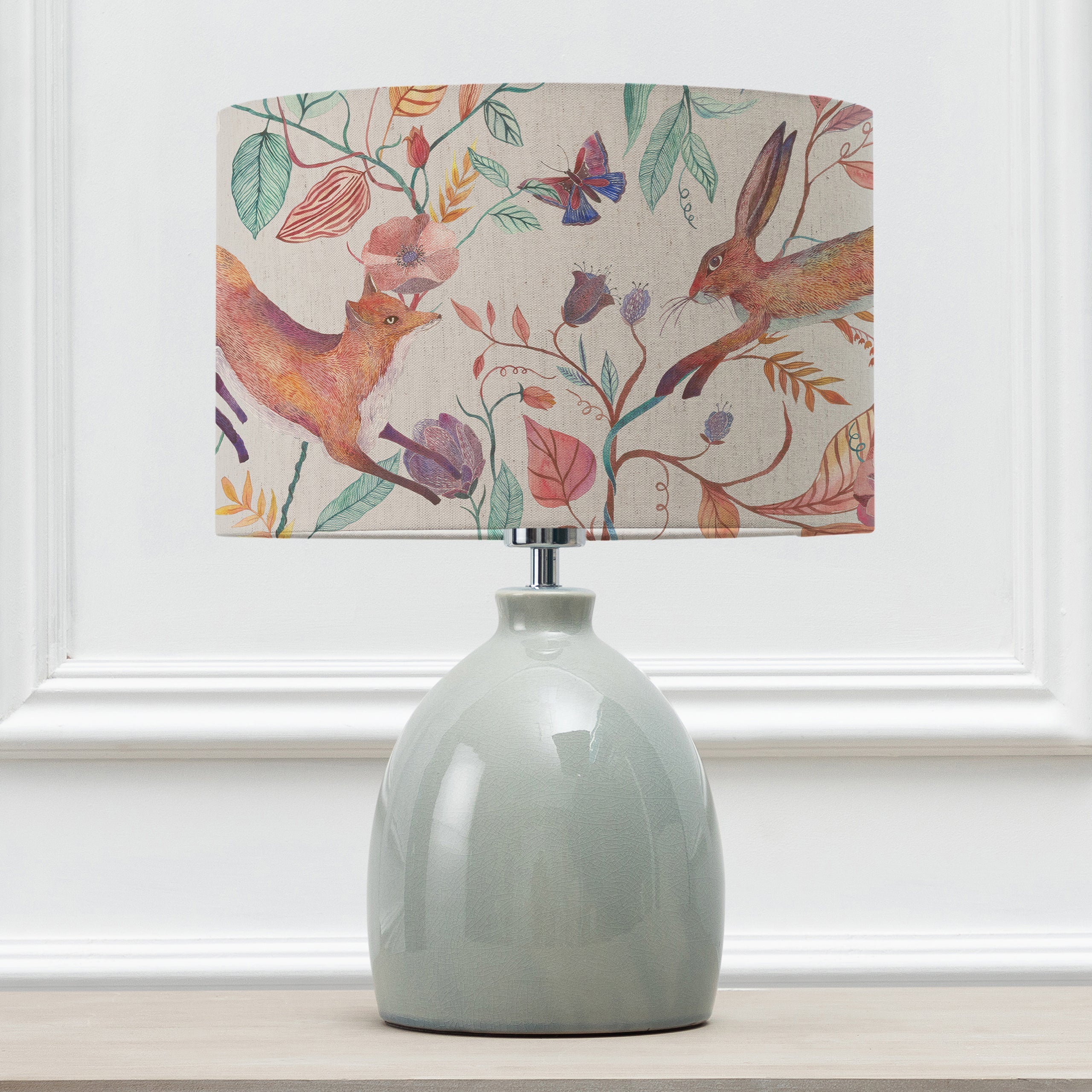 Leaping Into The Fauna Eva & Leura Complete Table Lamp
