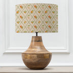 Peach Trellis Eva & Leven Complete Table Lamp