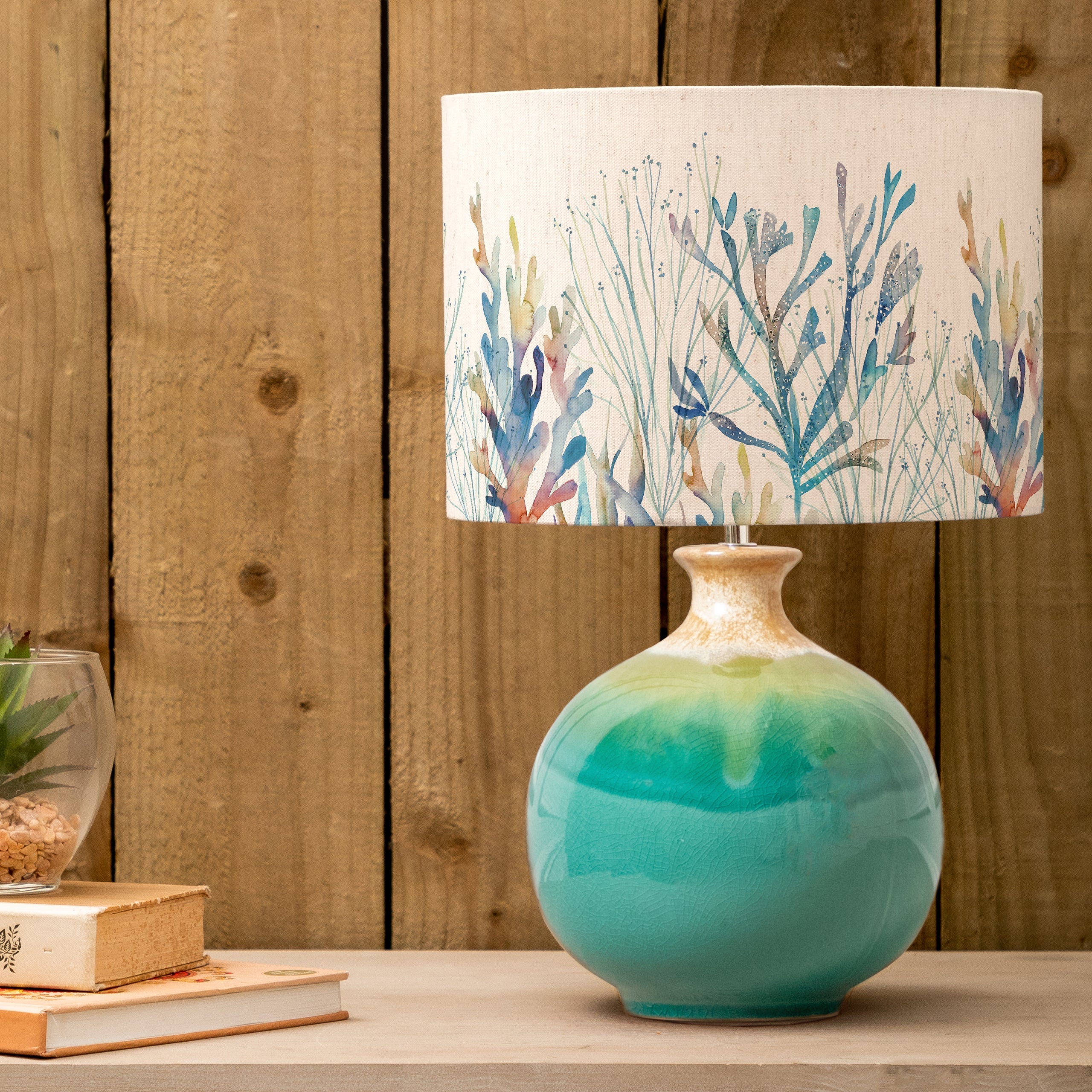 Coral Reef Eva & Neso Complete Table Lamp