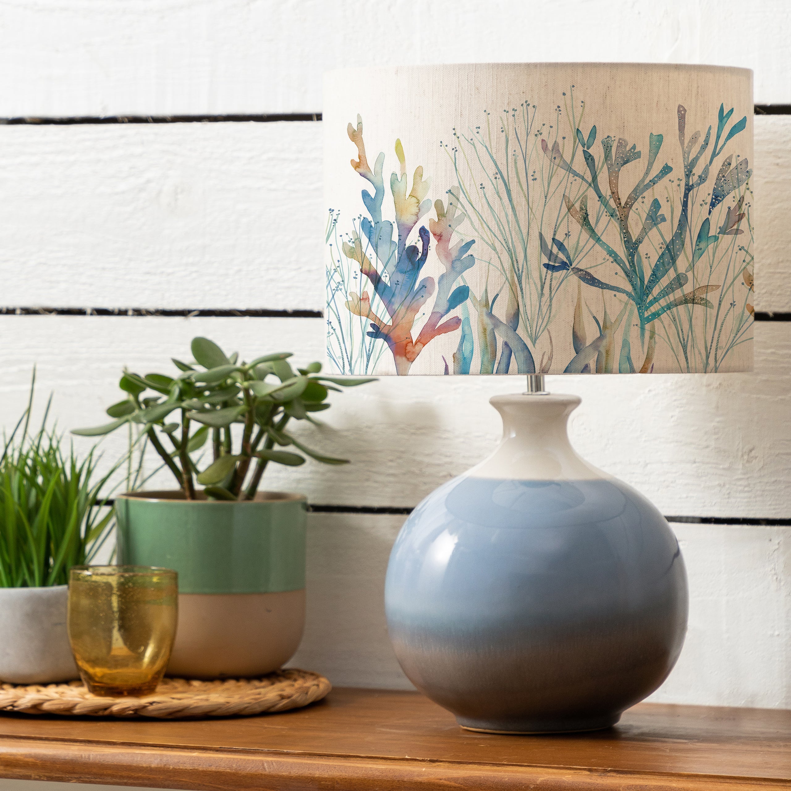 Coral Reef Eva & Neso Complete Table Lamp