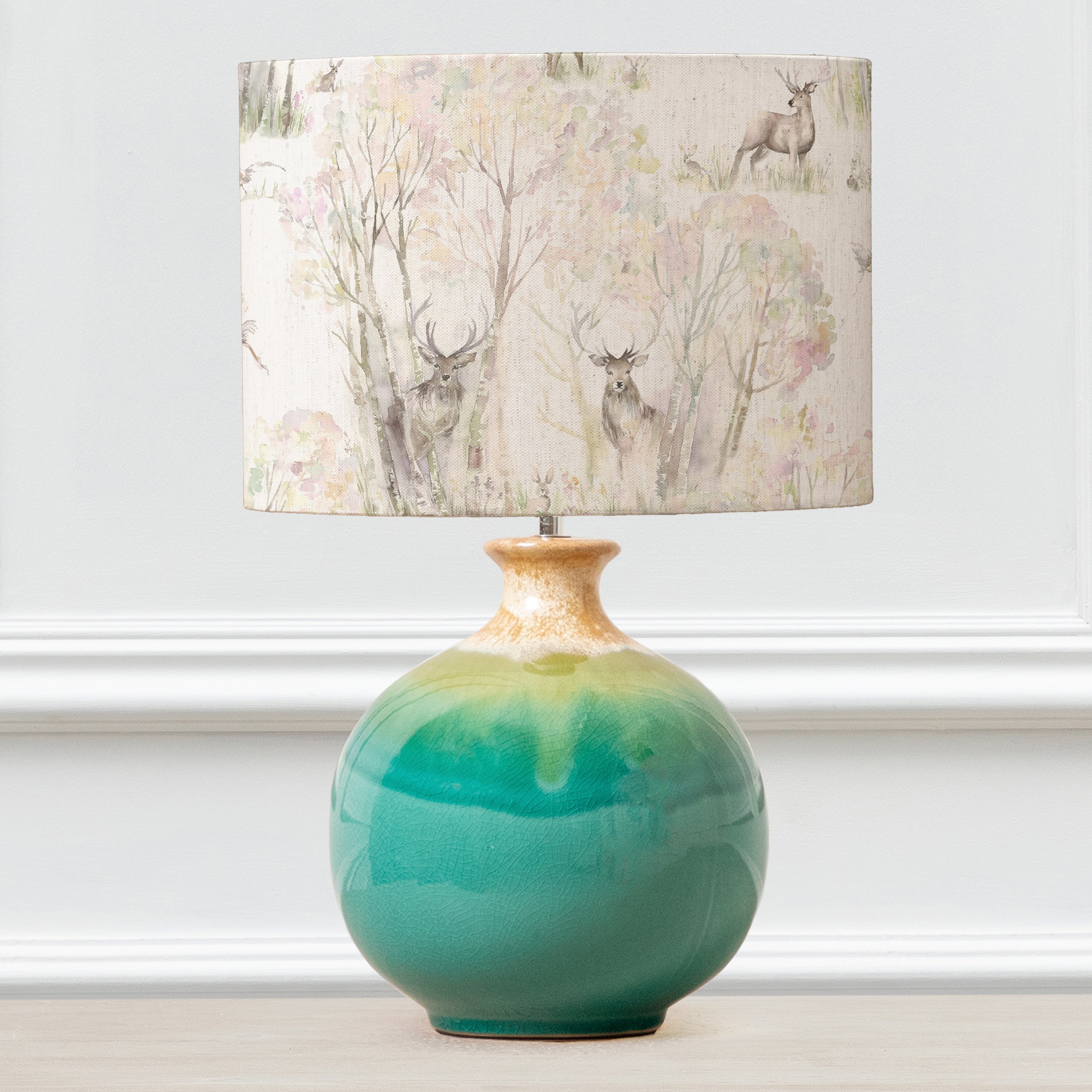Enchanted Forest Eva & Neso Complete Table Lamp