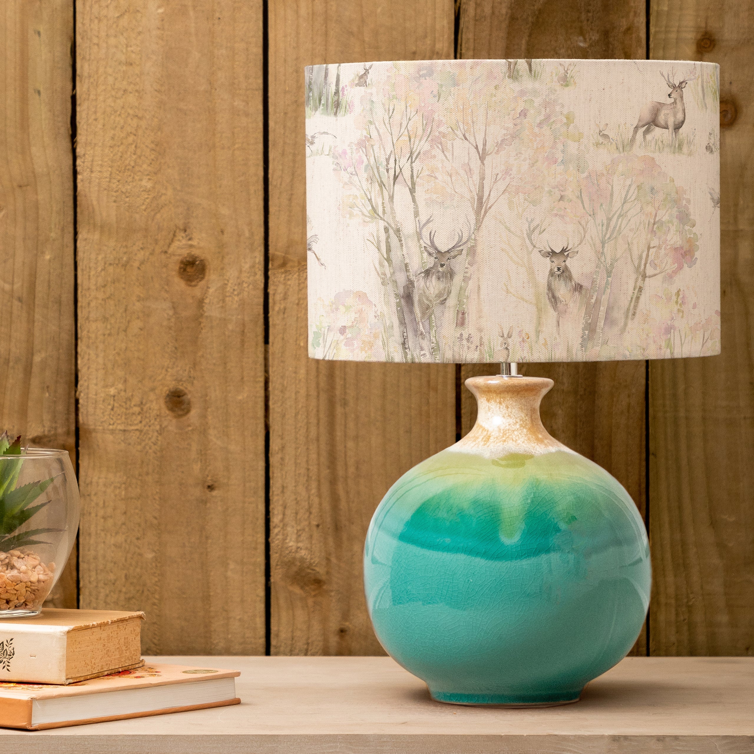 Enchanted Forest Eva & Neso Complete Table Lamp