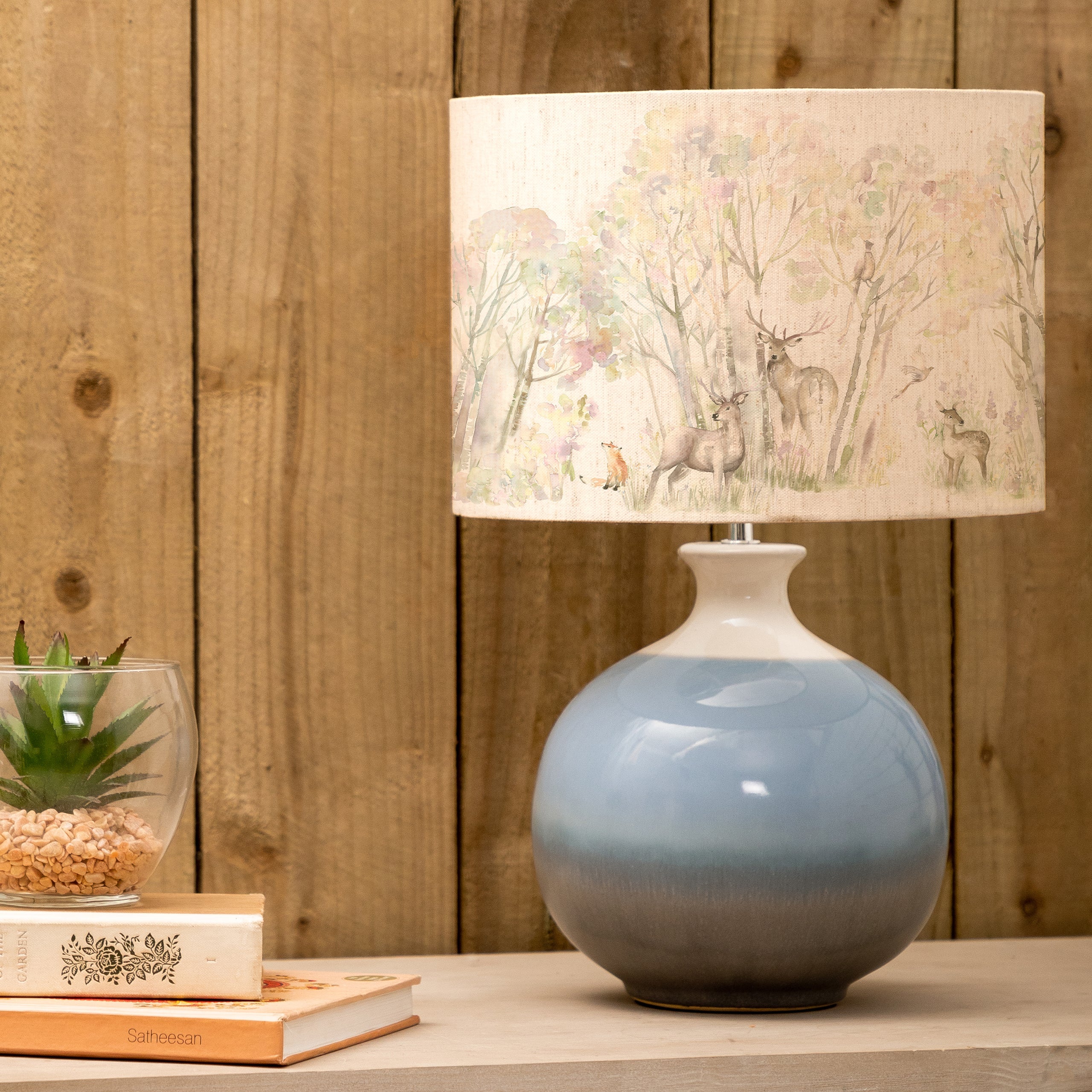 Enchanted Forest Eva & Neso Complete Table Lamp