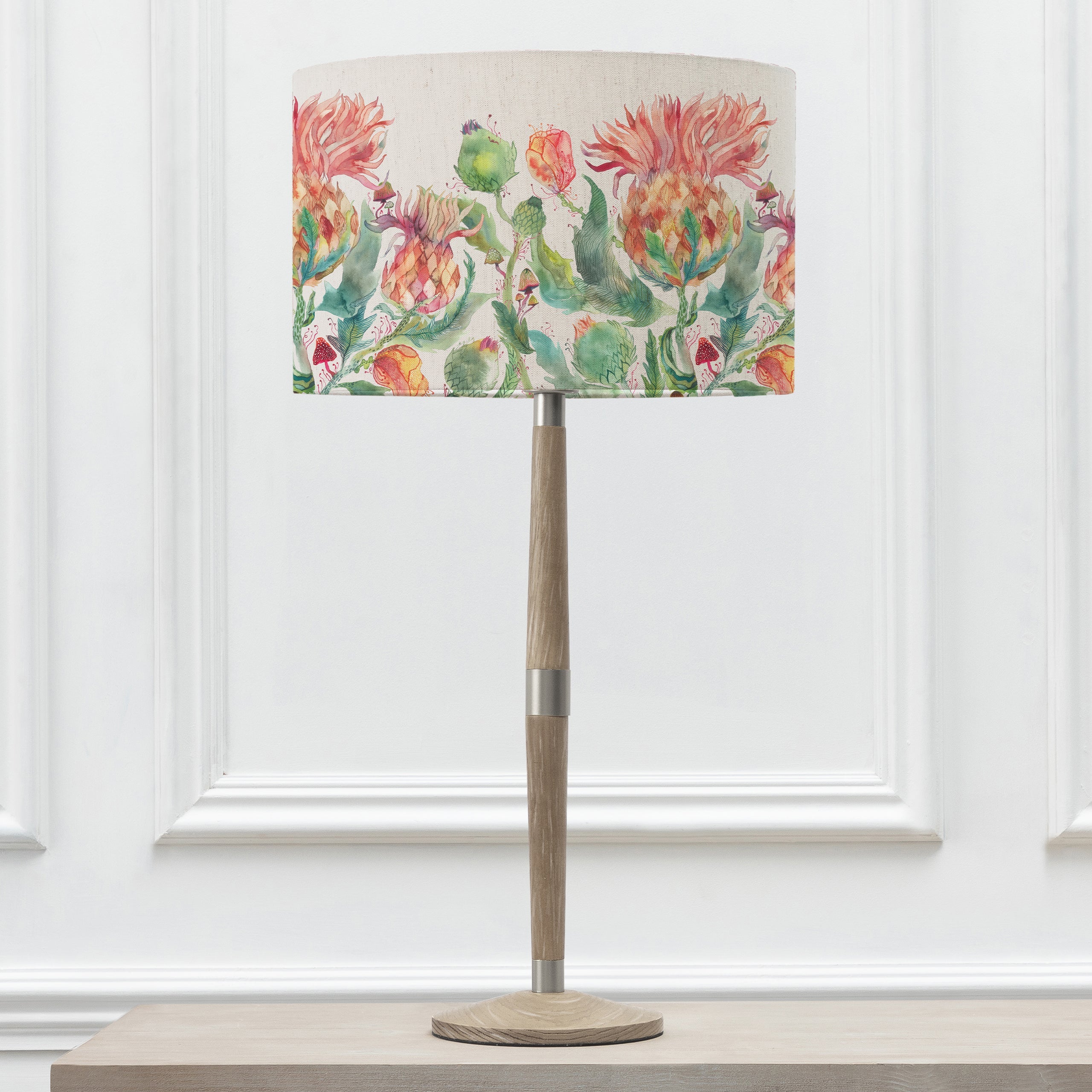 Enchanting Thistle Eva & Solensis Complete Table Lamp