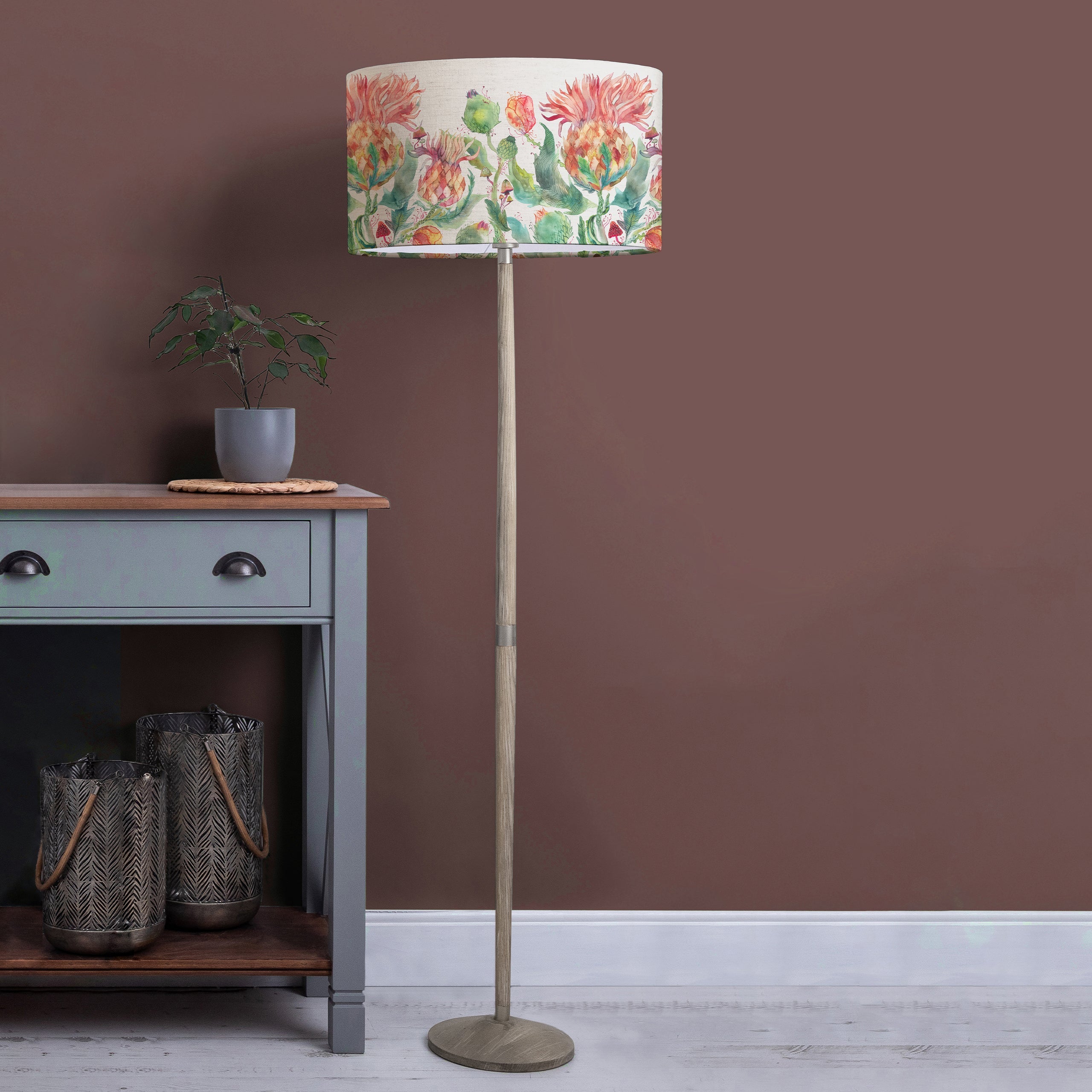 Enchanting Thistle Eva & Solensis Complete Floor Lamp