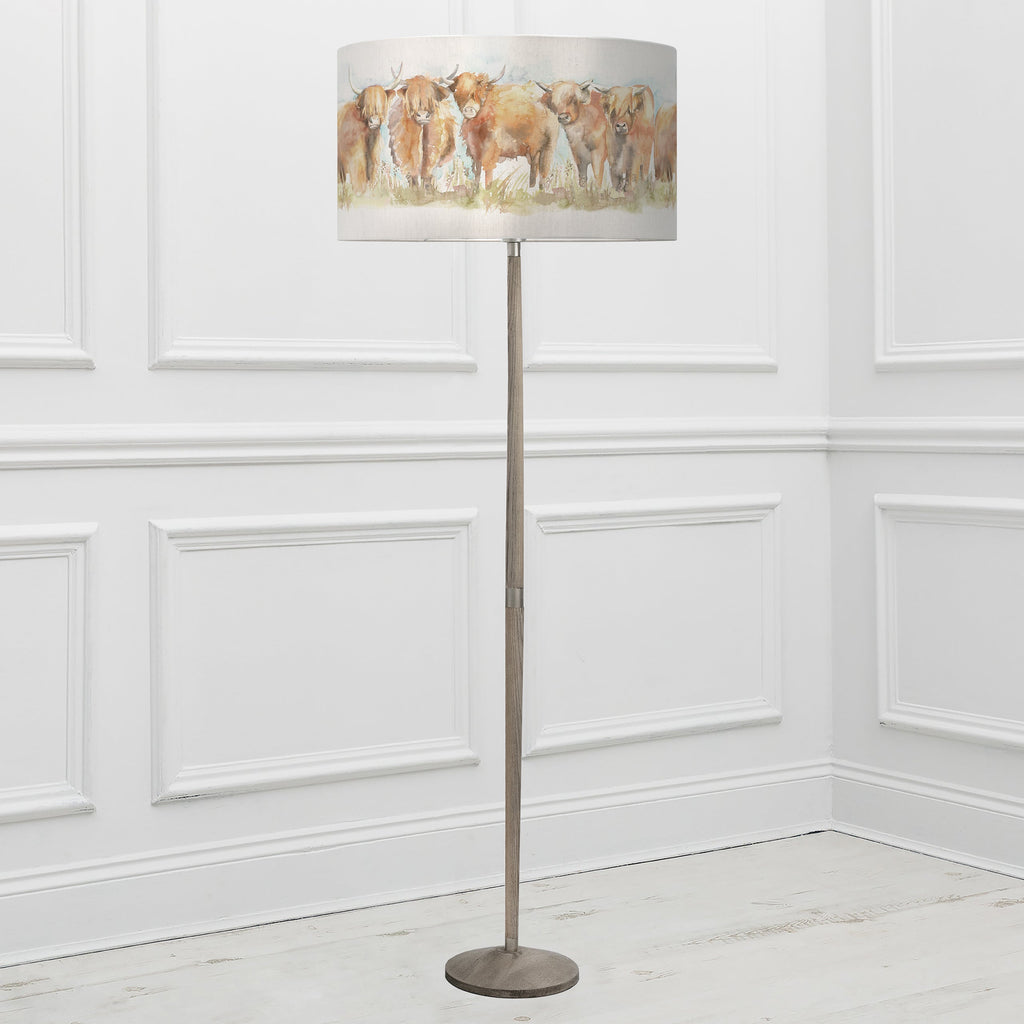 Highland Cattle Eva & Solensis Complete Floor Lamp