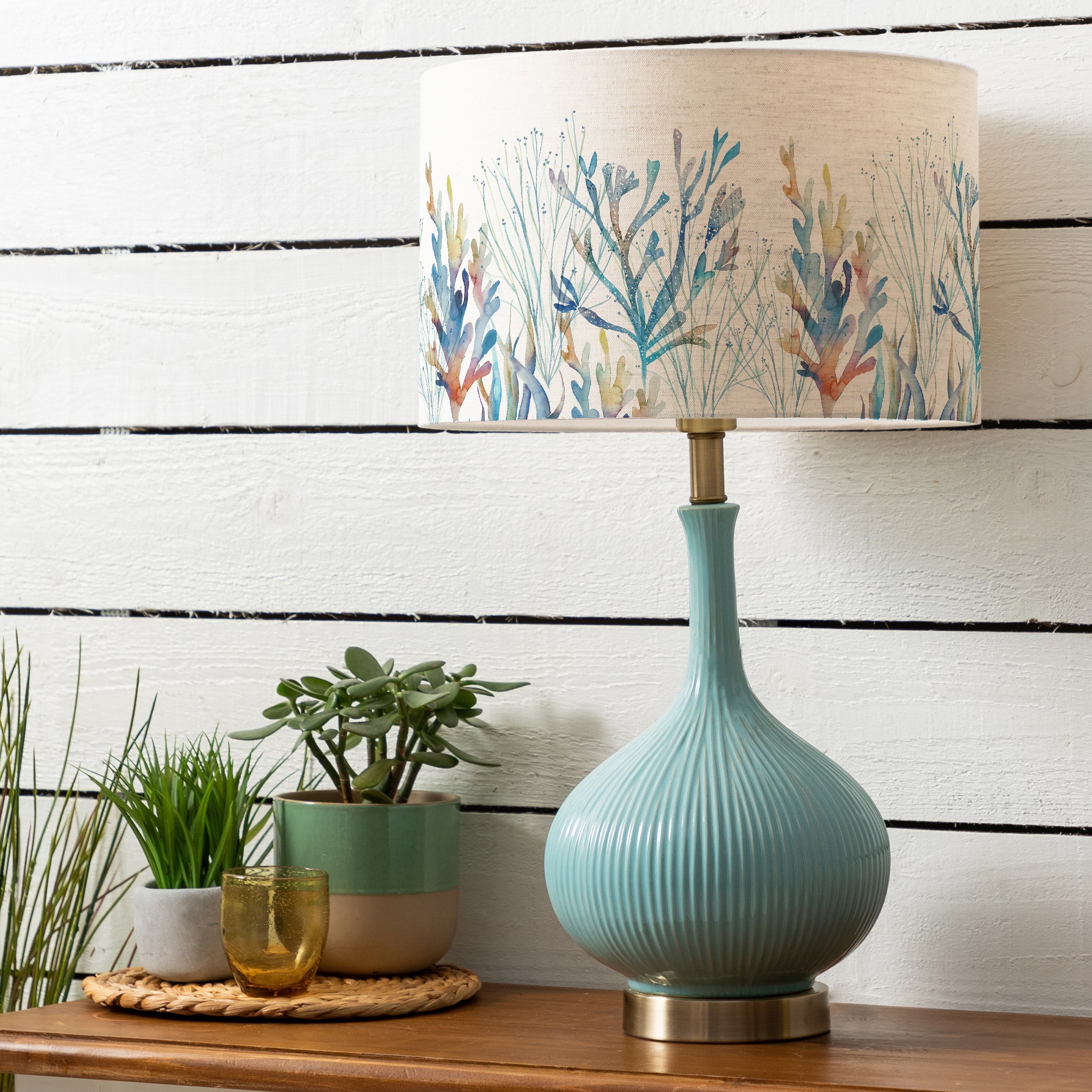 Coral Reef Eva & Ursula Complete Table Lamp