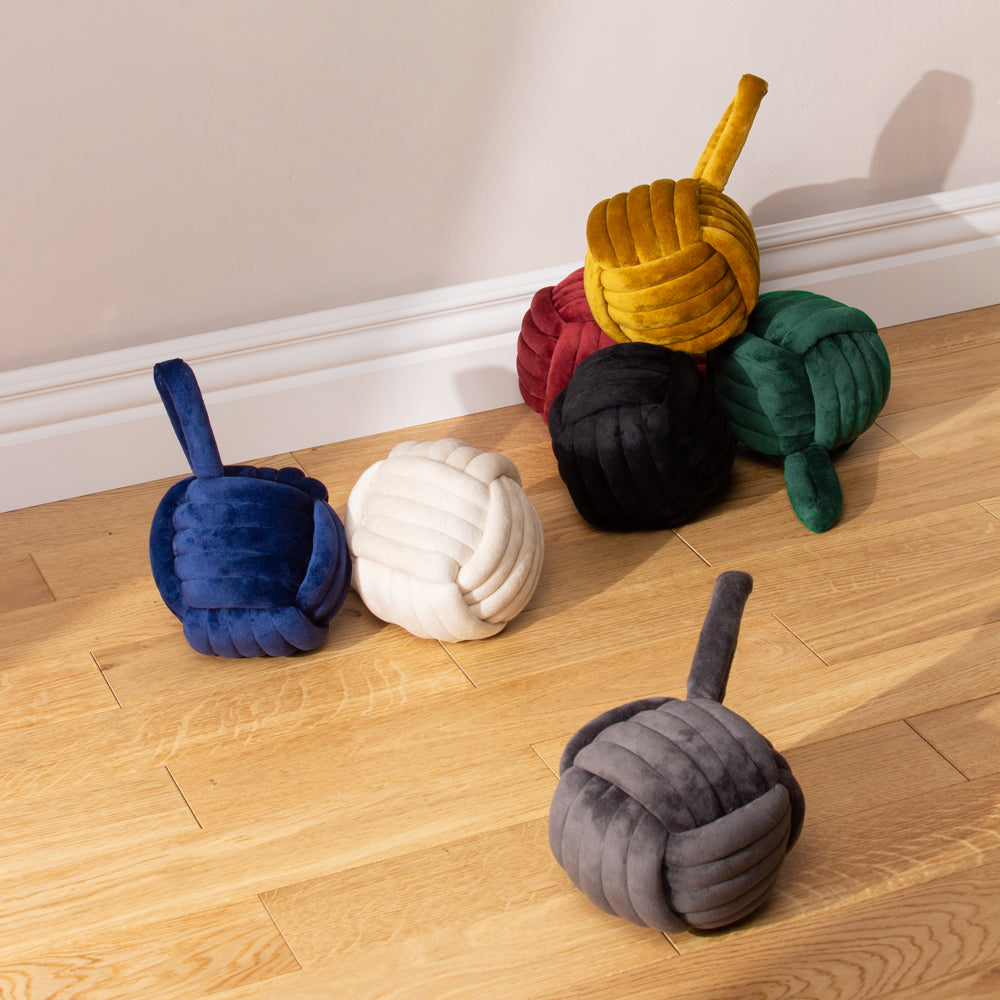 Knot Velvet Door Stop