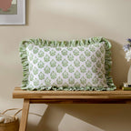 Krissa Block Printed Velvet Cushion