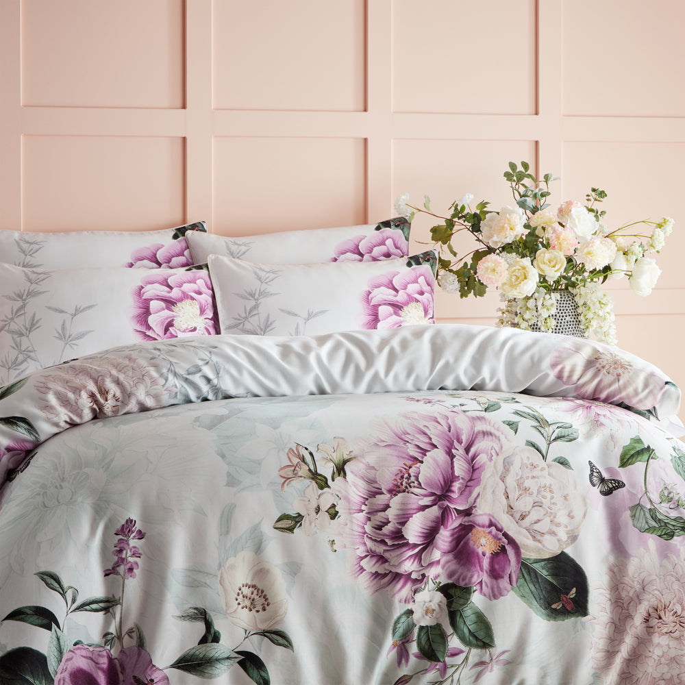 Krista Floral 100% Cotton Duvet Cover Set