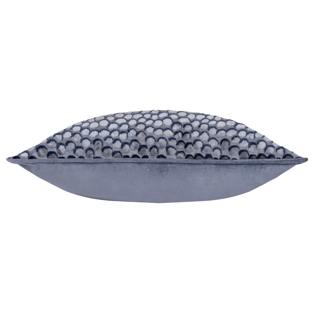 Lanzo Cut Velvet Piped Cushion