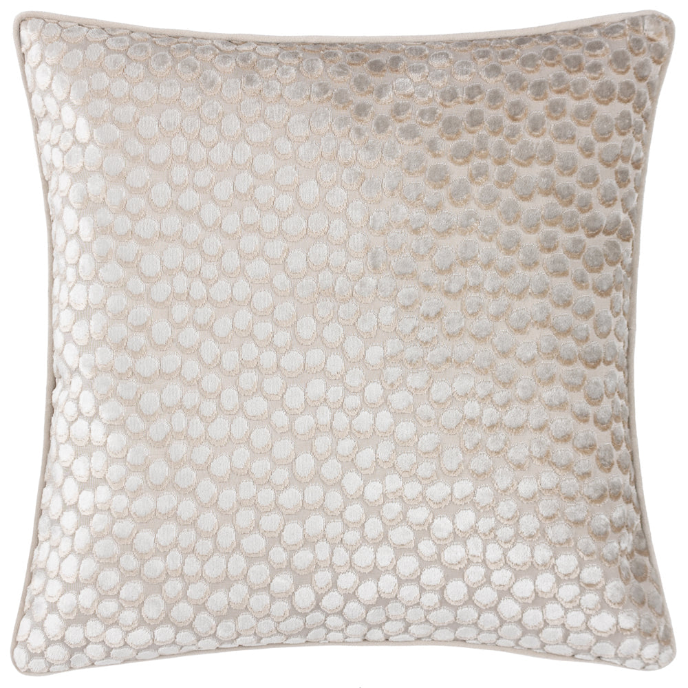 Lanzo Cut Velvet Piped Cushion