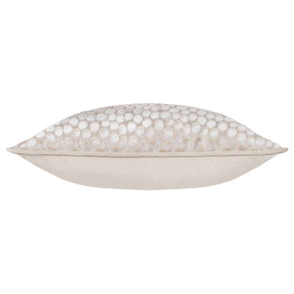 Lanzo Cut Velvet Piped Cushion