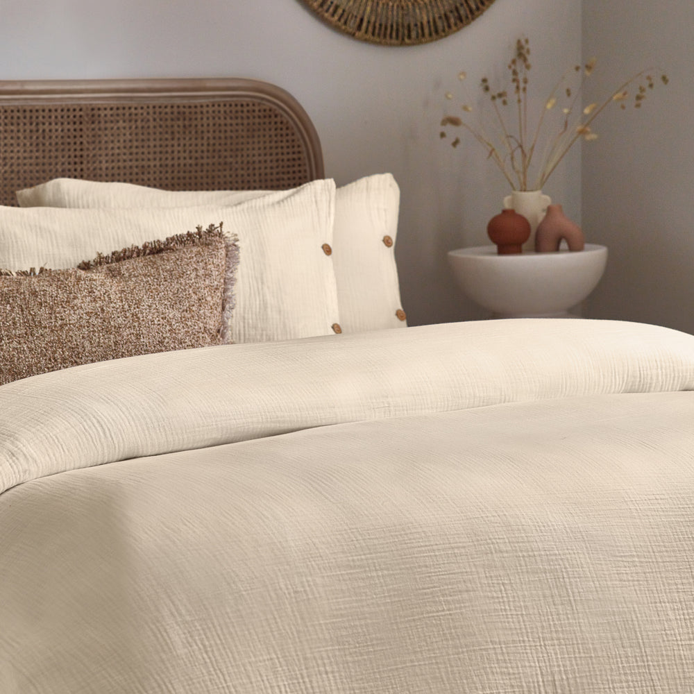 Lark Cotton Muslin Duvet Cover Set