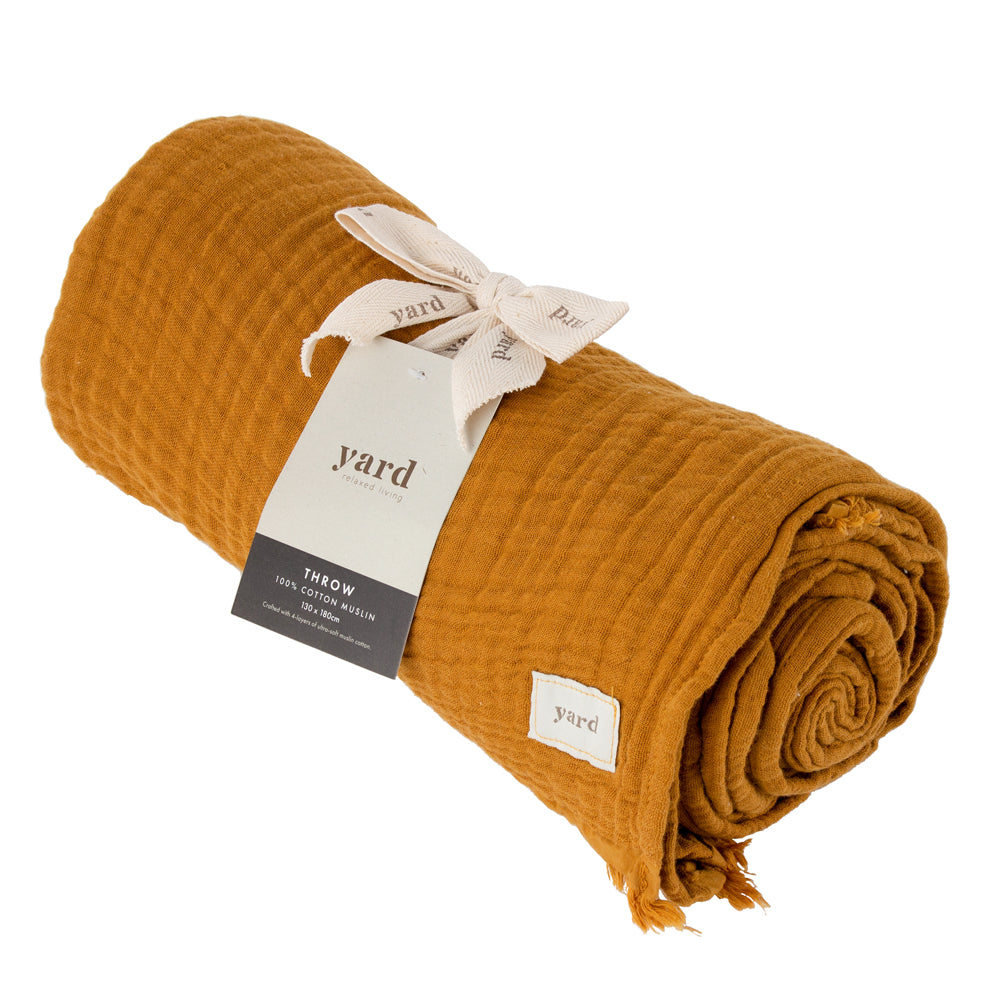 Lark Muslin Cotton Throw