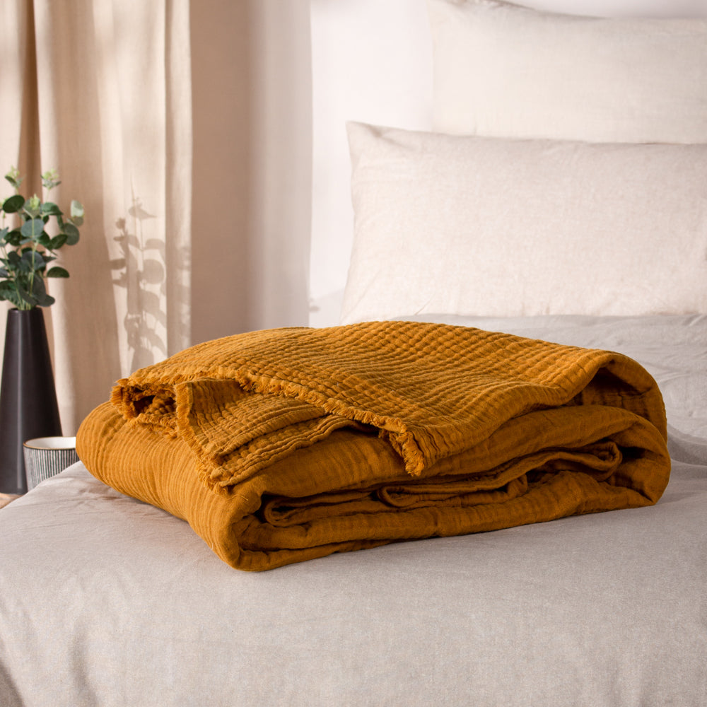Lark Muslin Cotton Throw