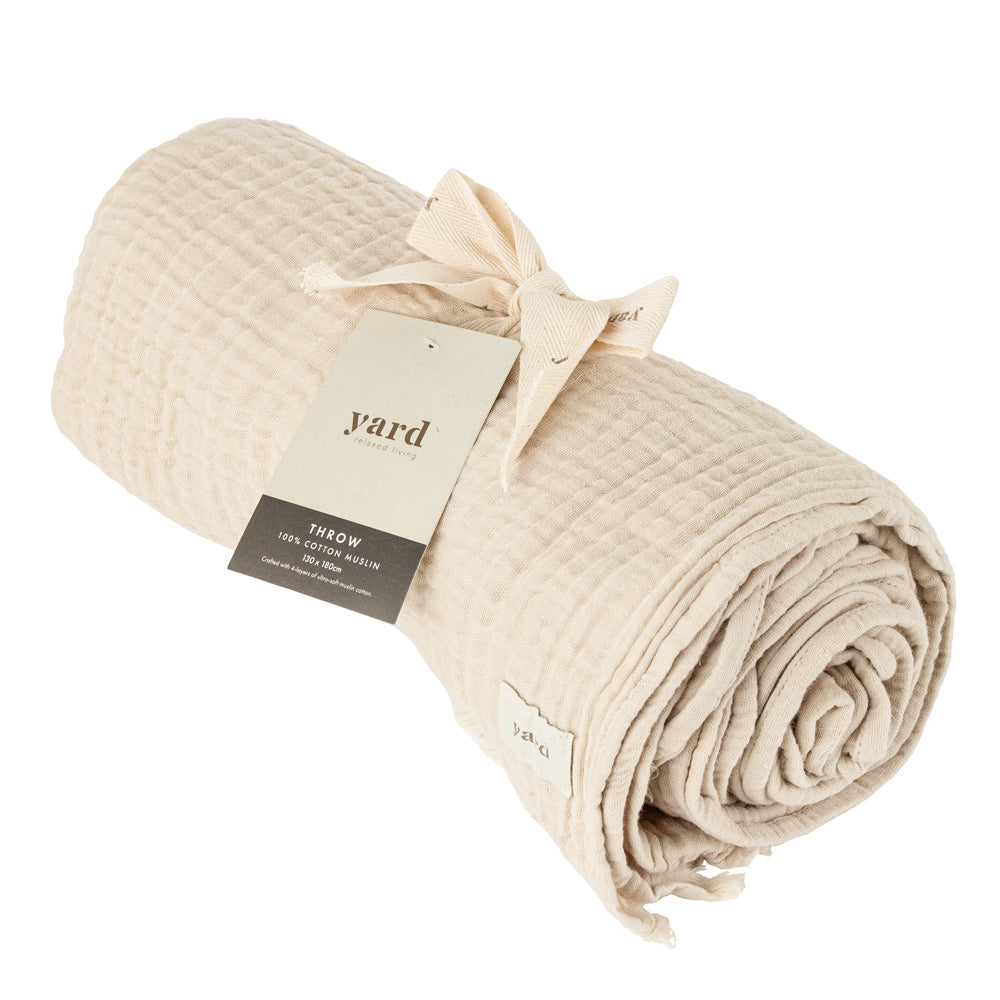 Lark Muslin Cotton Throw