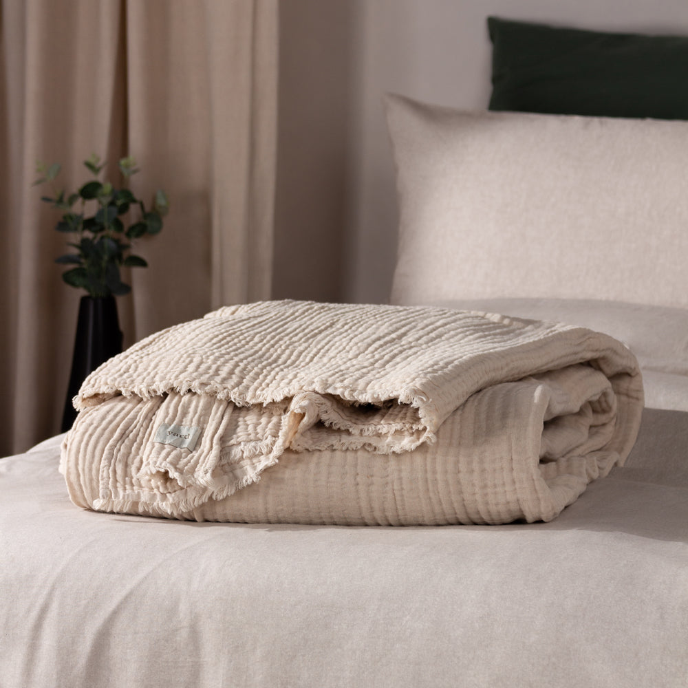 Lark Muslin Cotton Throw