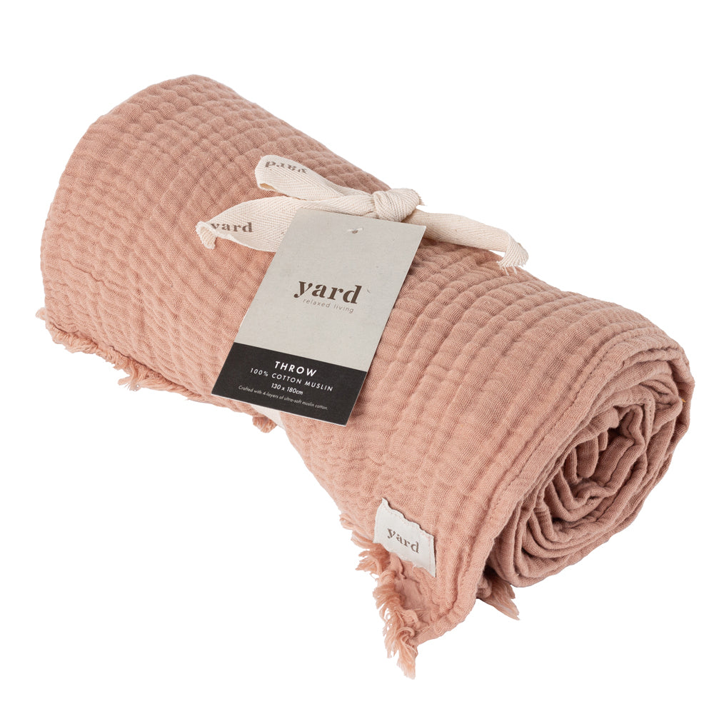 Lark Muslin Cotton Throw