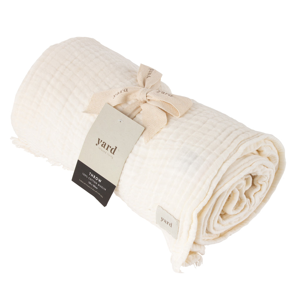 Lark Muslin Cotton Throw
