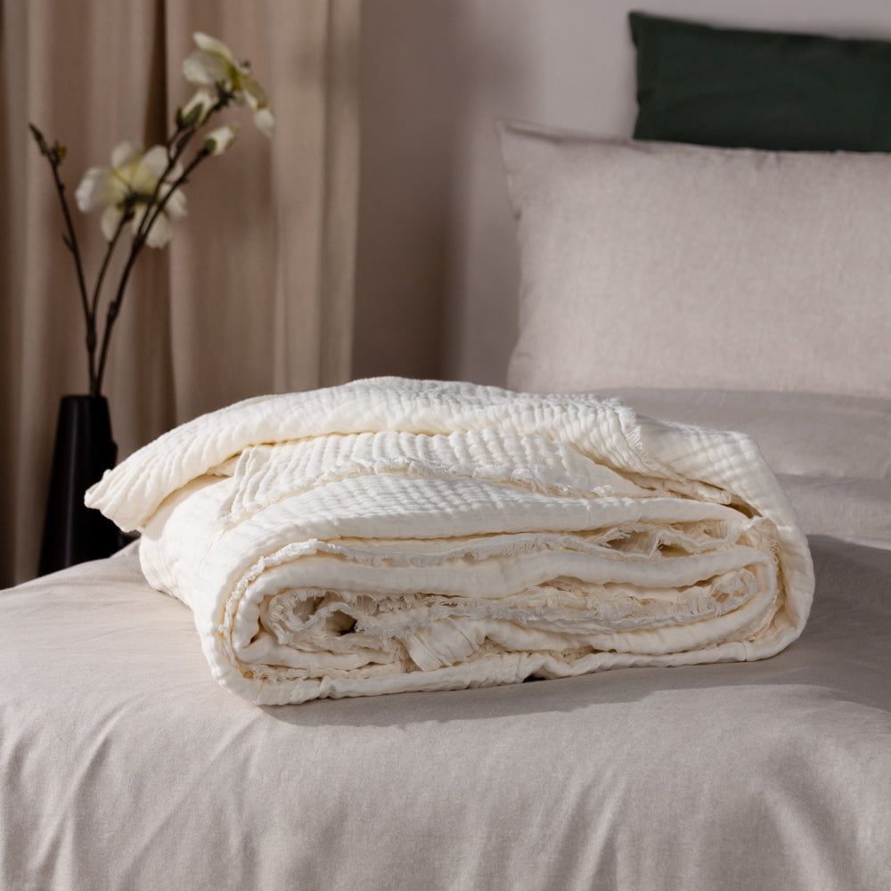 Lark Muslin Cotton Throw