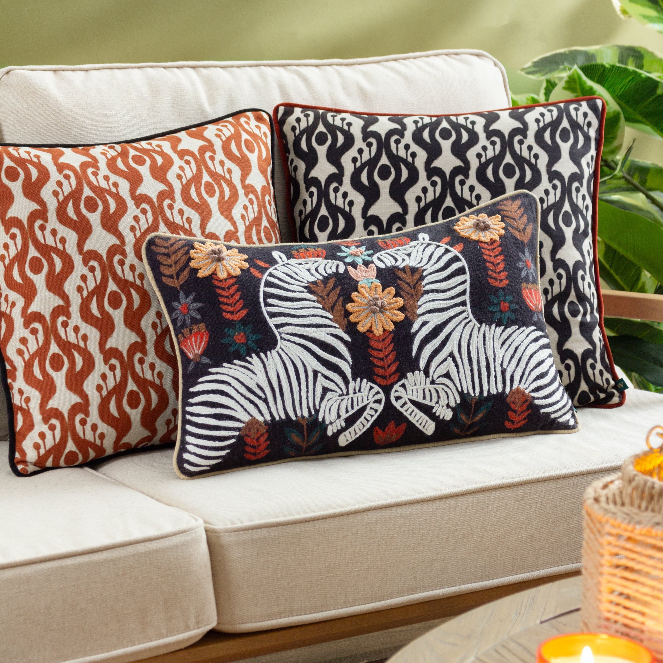 Laucala Ikat Bohemian Cushion