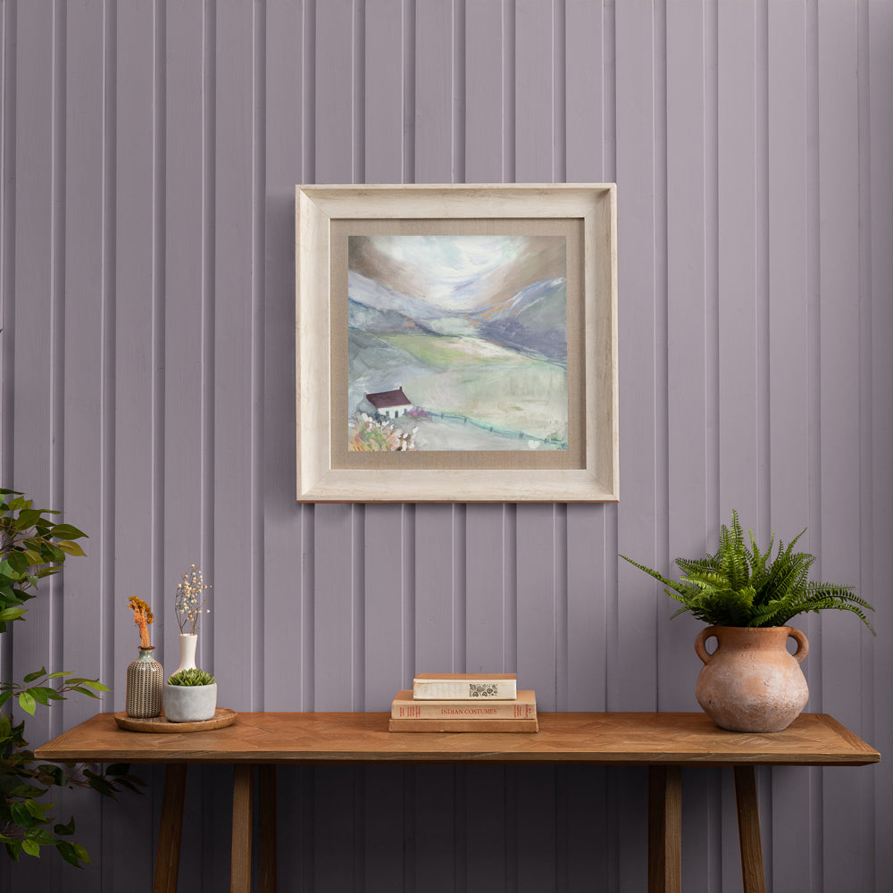 Lavender Lane Framed Print