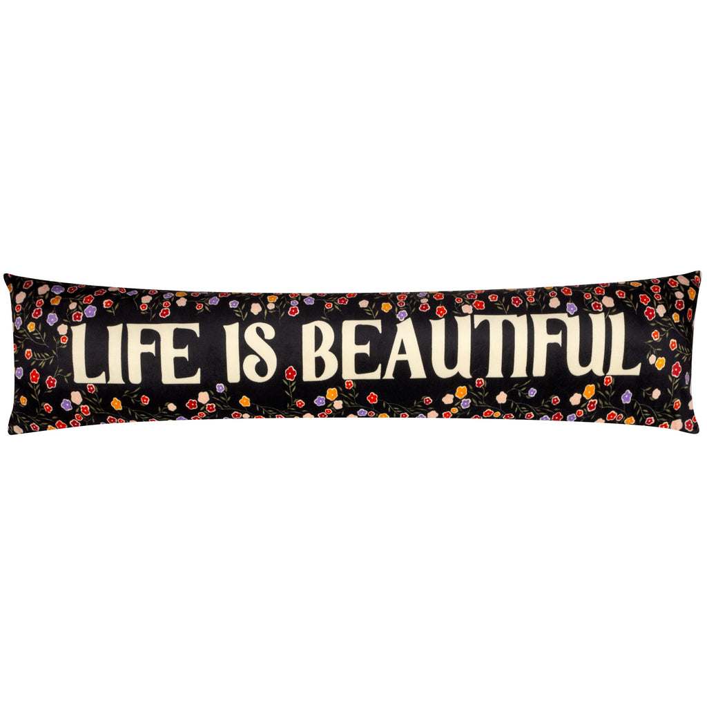 La Vida Life Is Beautiful Velvet Draught Excluder
