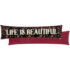 La Vida Life Is Beautiful Velvet Draught Excluder