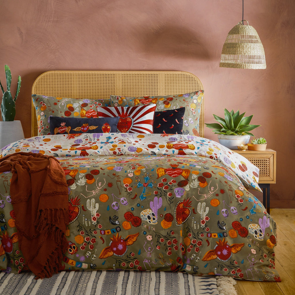 La Vida Festive Reversible Duvet Cover Set