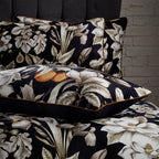 Lavish Floral Printed Piped Cotton Sateen Pillowcase Pair